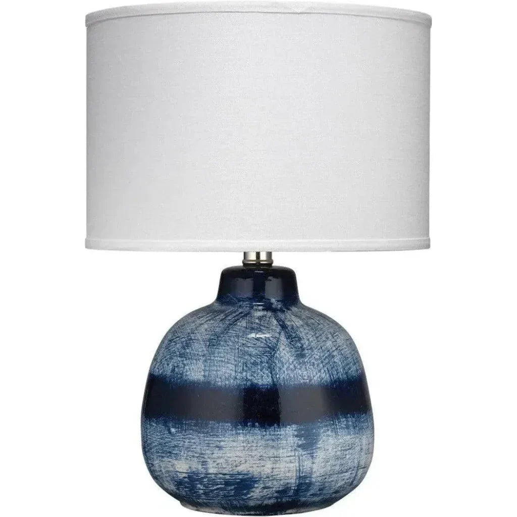 Batik Blue Ceramic Table Lamp