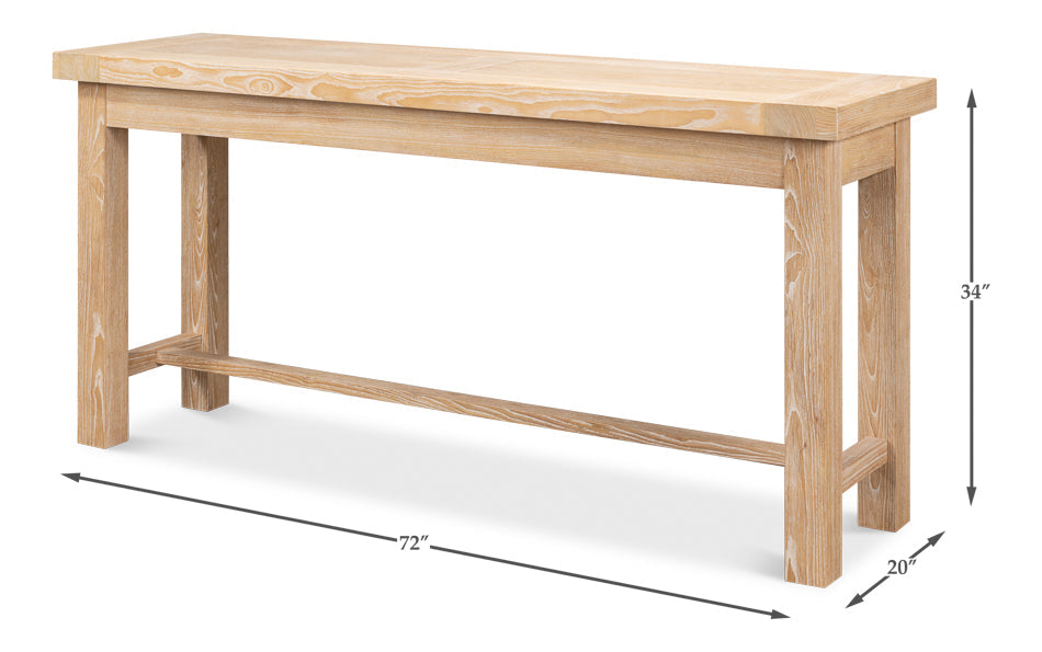 Bauhaus Console Table Reclaimed Wood-Console Tables-Sarreid-LOOMLAN