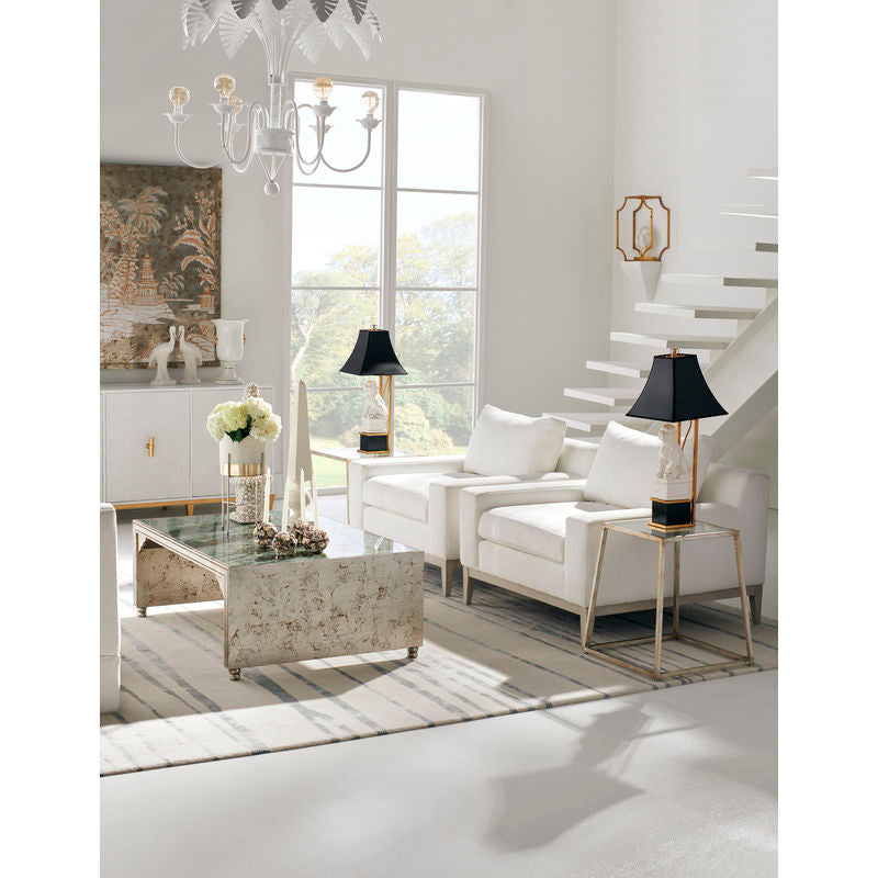 Bauhaus Iron Framed Square Side Table