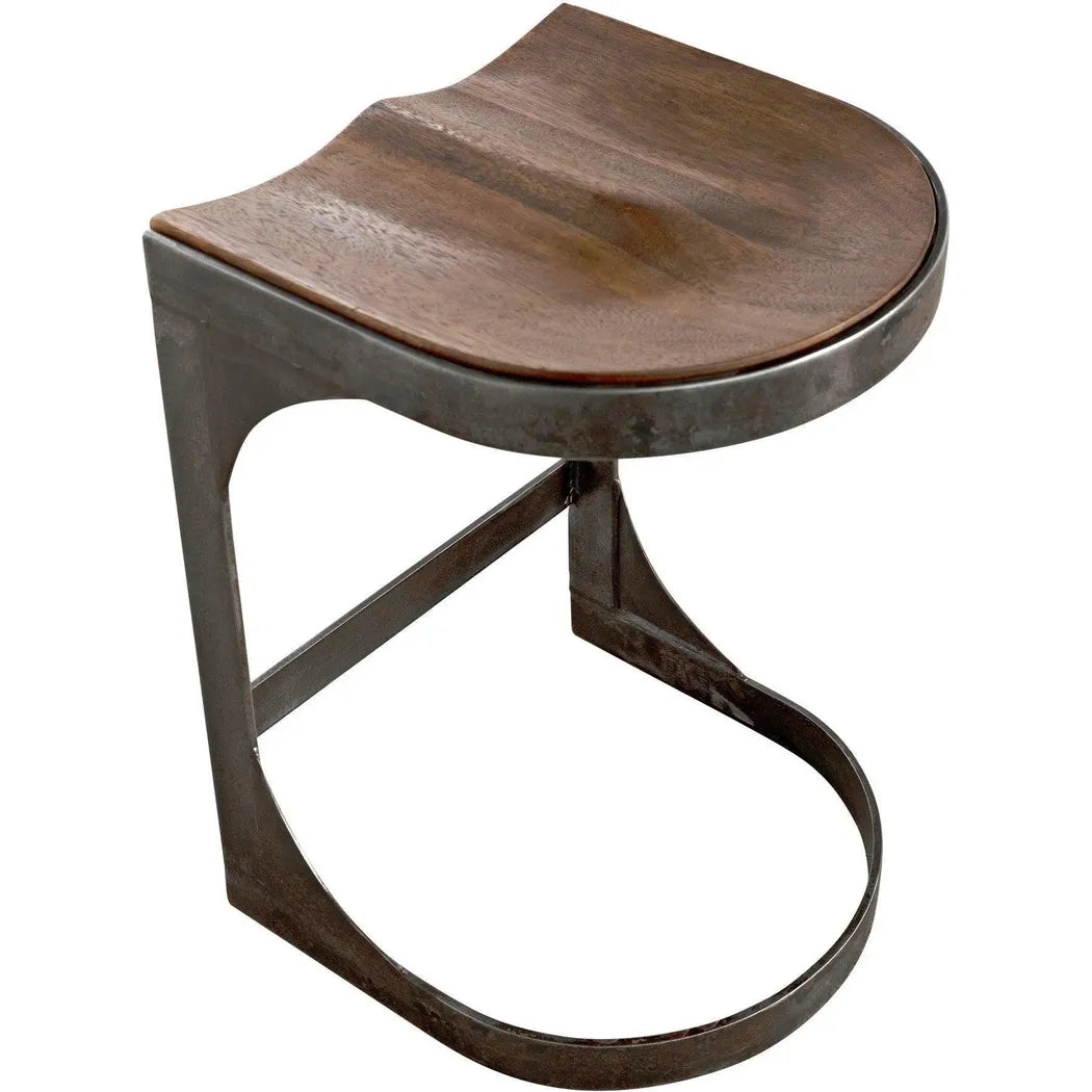 Baxter Wood and Steel Counter Stool