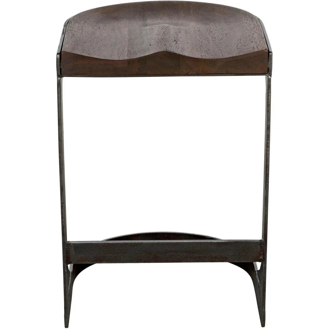 Baxter Wood and Steel Counter Stool