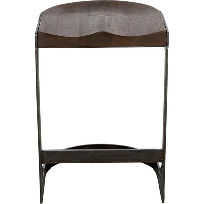 Baxter Wood and Steel Counter Stool