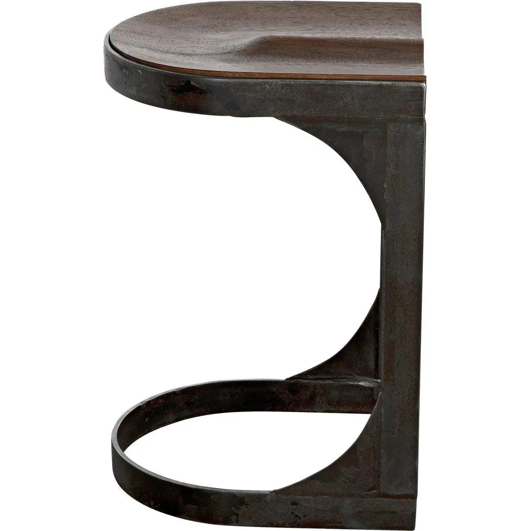 Baxter Wood and Steel Counter Stool