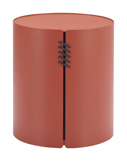 Zuo Modern Bayu Aluminum Red Side Table