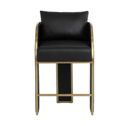 SUNPAN Baz Faux Leather Counter Stool