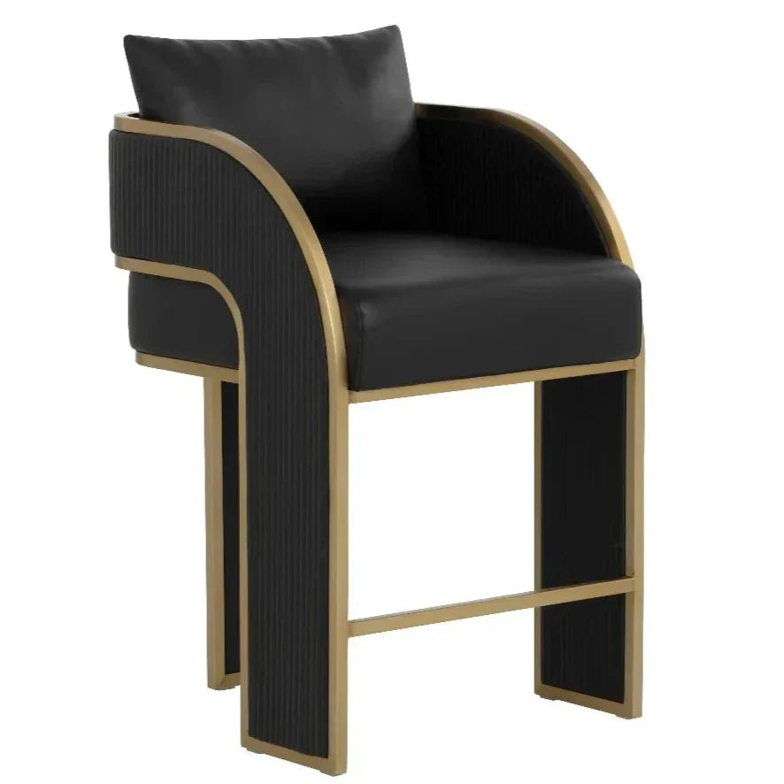 SUNPAN Baz Faux Leather Counter Stool