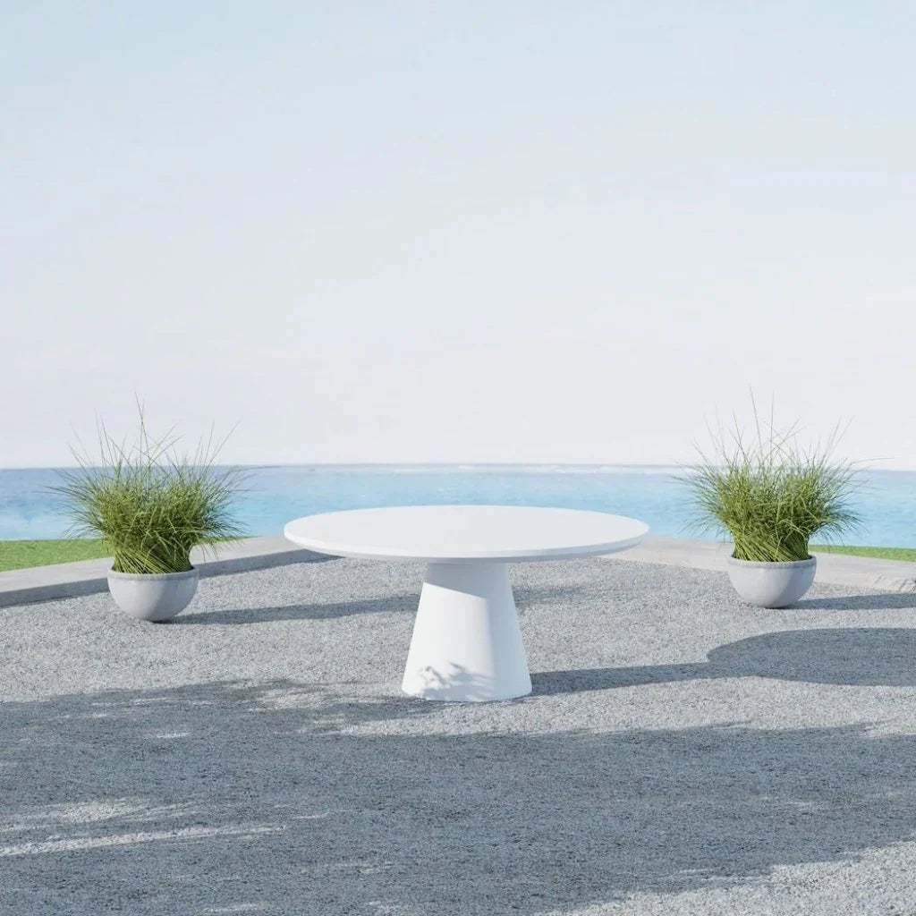 Bazaar Concrete Outdoor Dining Table -- view 2