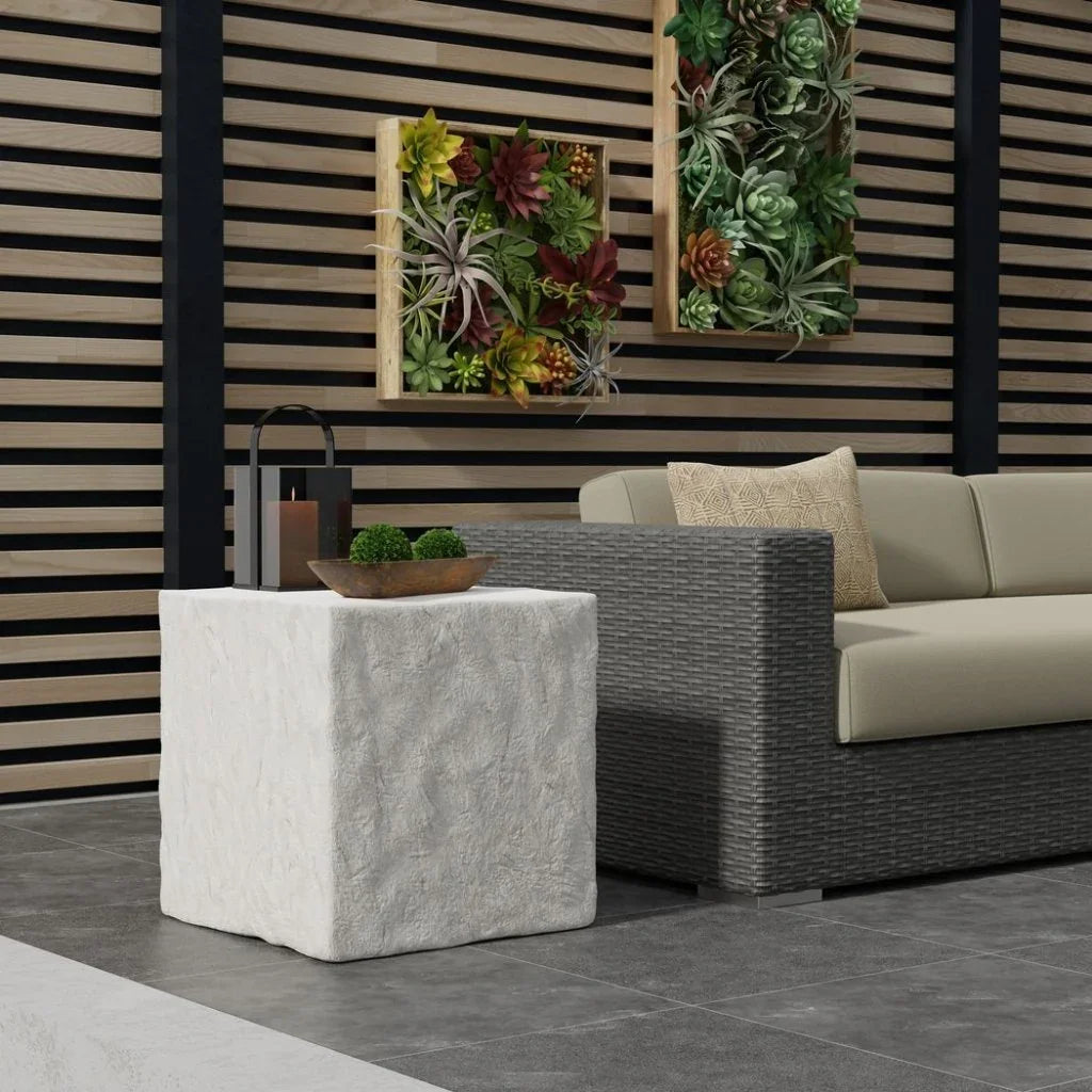 Bazaar Concrete Outdoor End Table -- view 2