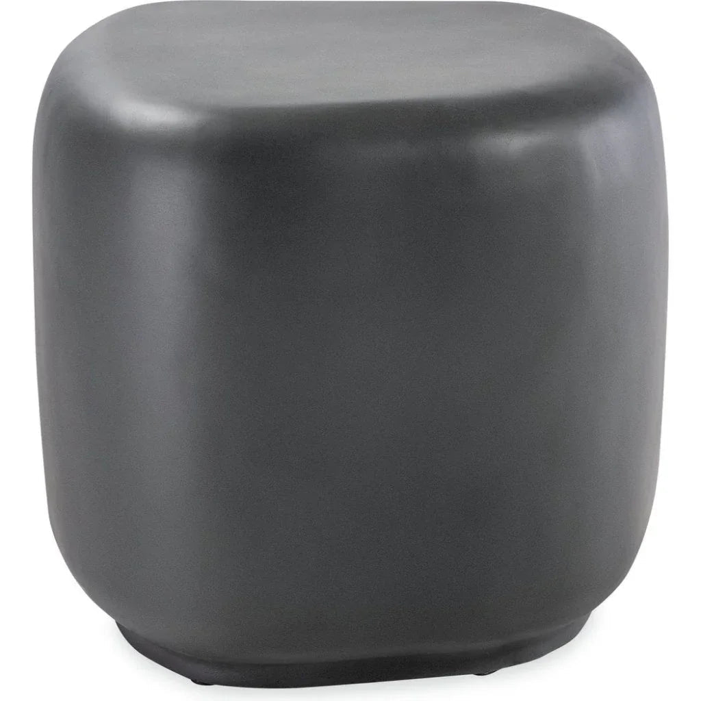 Bazaar Concrete Outdoor Pebble End Table -- view 2