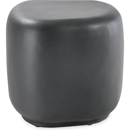 Bazaar Concrete Outdoor Pebble End Table -- view 2