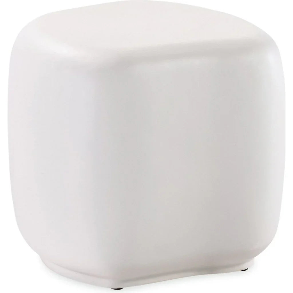 Bazaar Concrete Outdoor Pebble End Table -- view 4