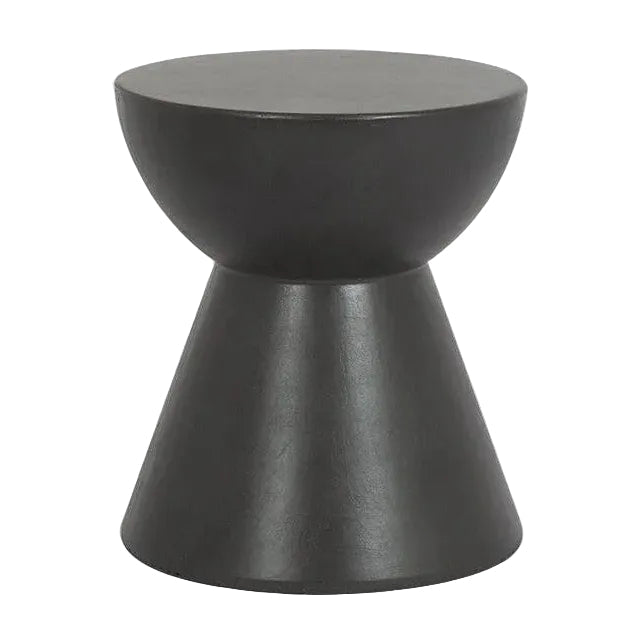 Bazaar Dark Gray Round Outdoor End Table