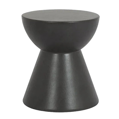 Bazaar Dark Gray Round Outdoor End Table