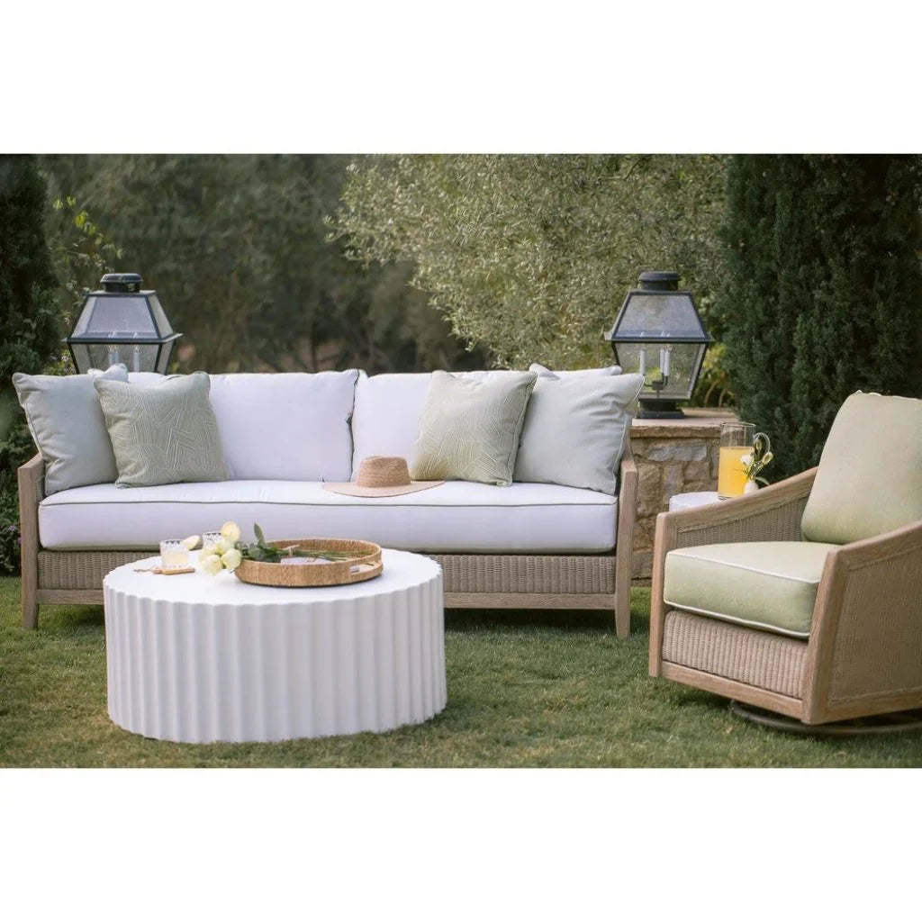 Bazaar Fluted Athena Outdoor Coffee Table -- view 4