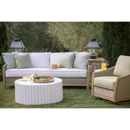 Bazaar Fluted Athena Outdoor Coffee Table -- view 4