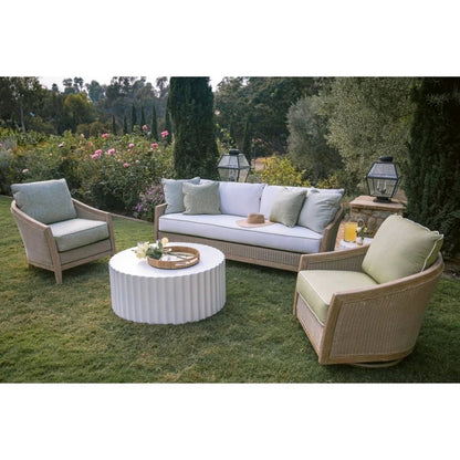 Bazaar Fluted Athena Outdoor Coffee Table -- view 5
