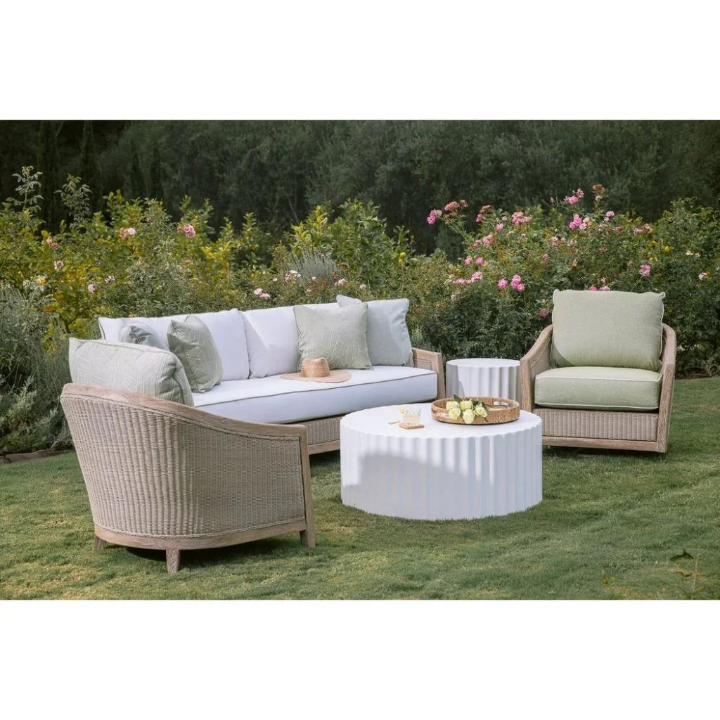 Bazaar Fluted Athena Outdoor Coffee Table -- view 6