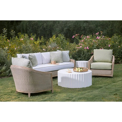 Bazaar Fluted Athena Outdoor Coffee Table -- view 6