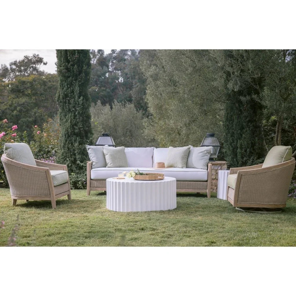 Bazaar Fluted Athena Outdoor Coffee Table -- view 7