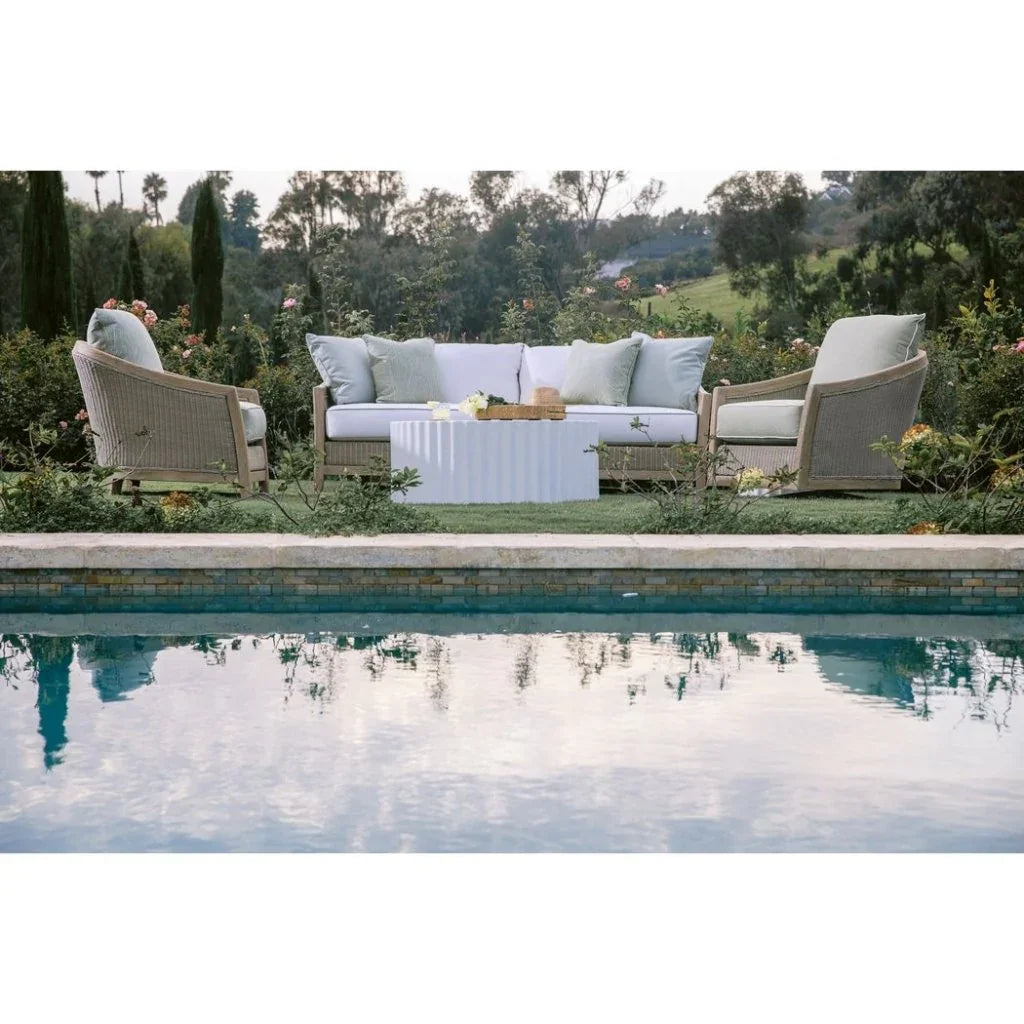 Bazaar Fluted Athena Outdoor Coffee Table -- view 8