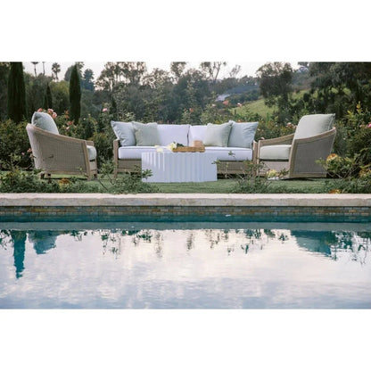Bazaar Fluted Athena Outdoor Coffee Table -- view 8