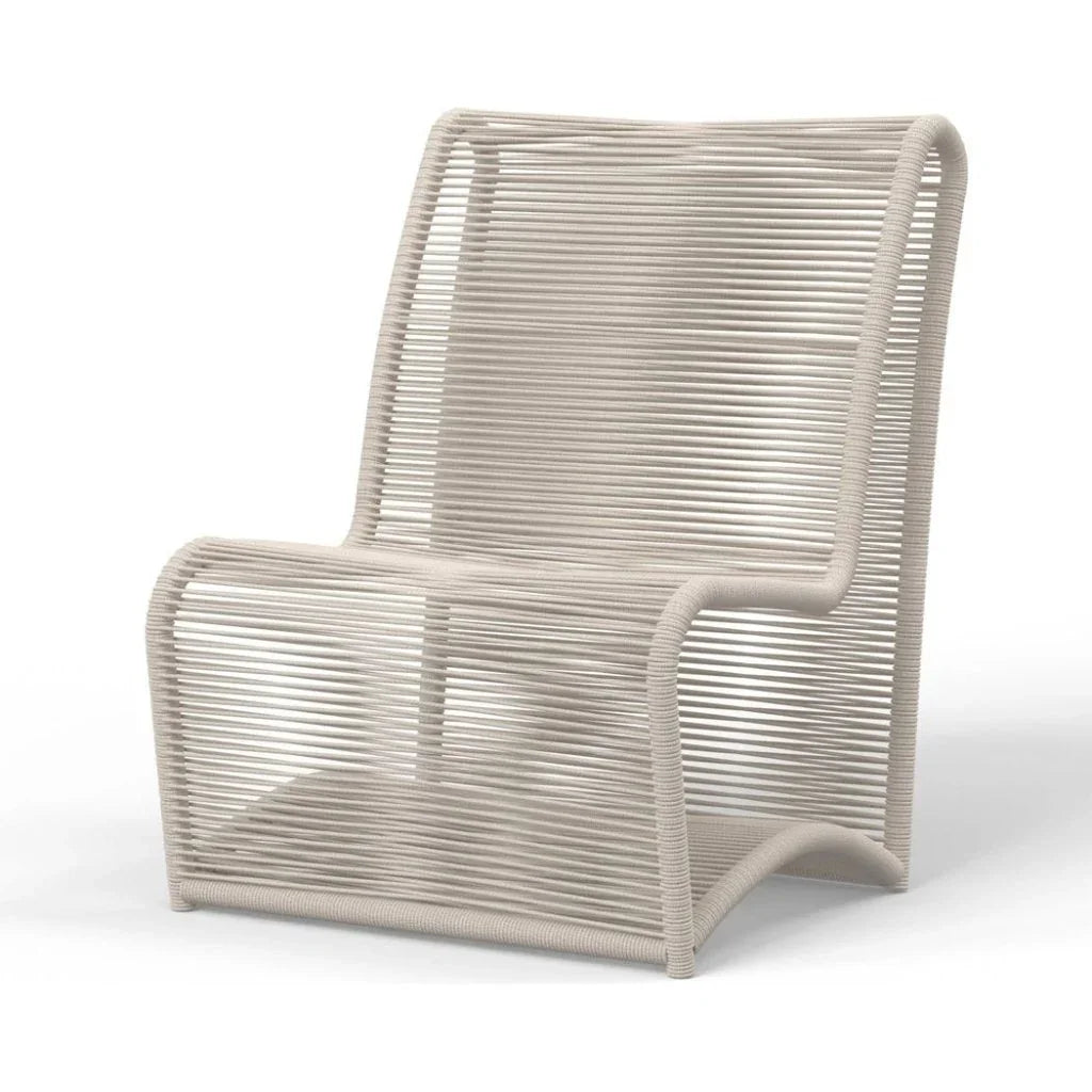 Bazaar Olefin Armless Outdoor Club Chair -- view 3