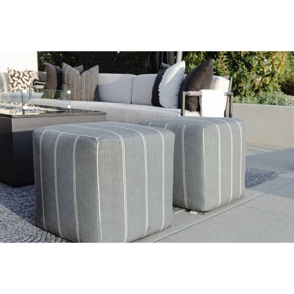 Bazaar Sunbrella Weatherproof Outdoor Pouf -- view 3