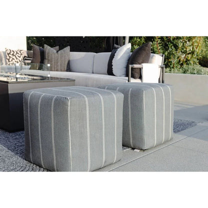 Bazaar Sunbrella Weatherproof Outdoor Pouf -- view 3