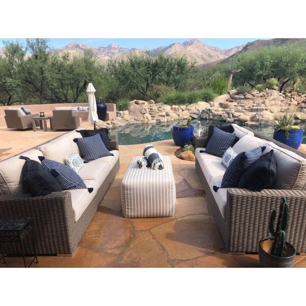 Bazaar Weatherproof Outdoor Ottoman -- view 10