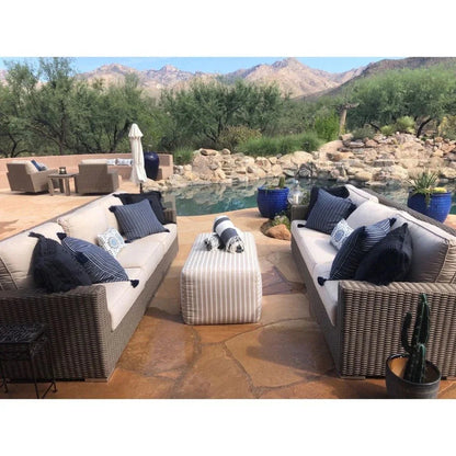 Bazaar Weatherproof Outdoor Ottoman -- view 10