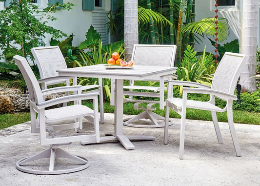 Telescope Bazza Sling Square Outdoor Dining Set 5PC