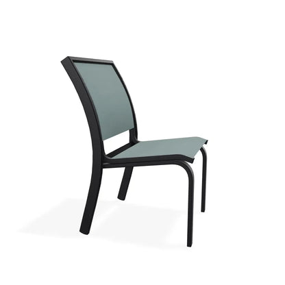 Bazza Marine Grade Polymer Sling Stacking Armless Cafe Chair