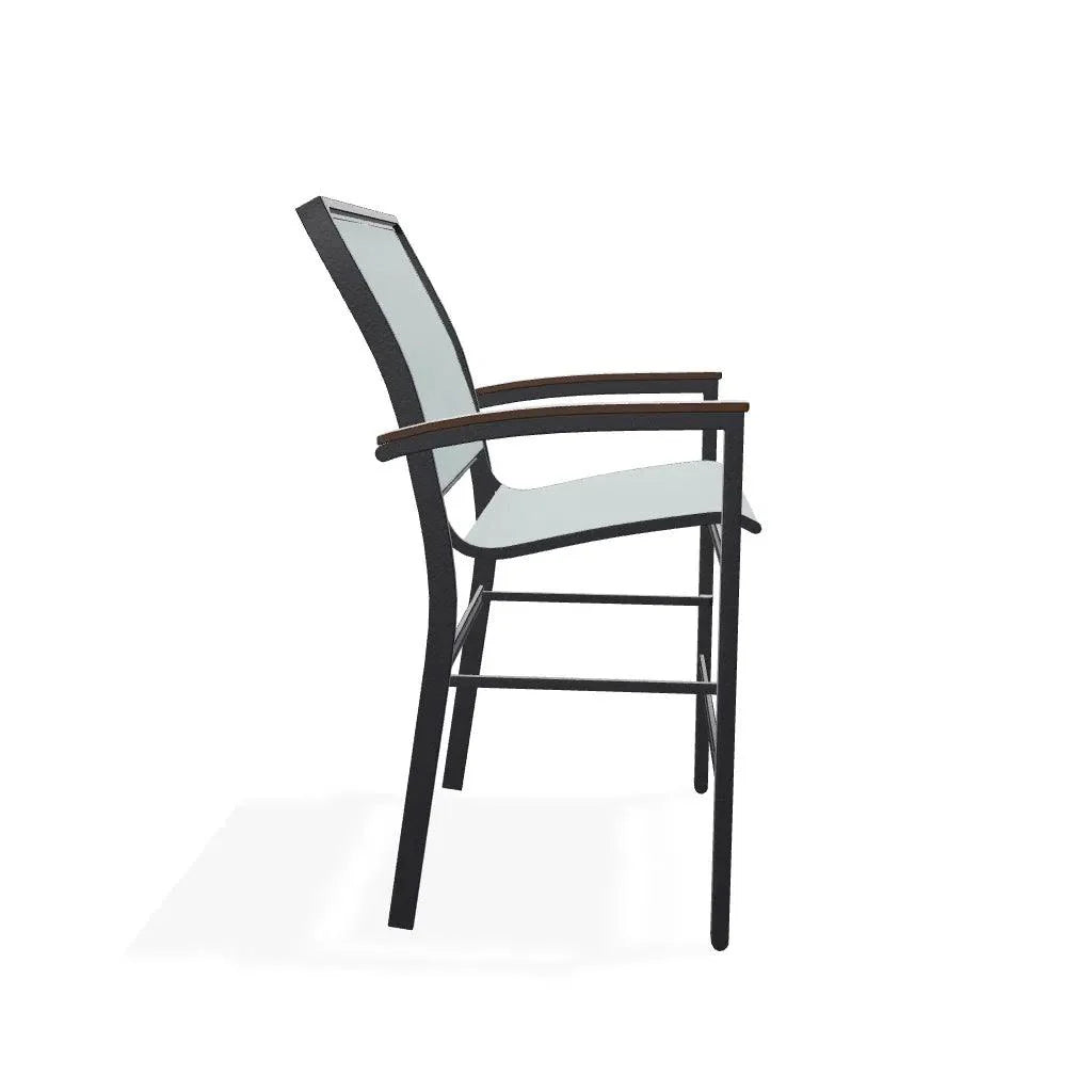 Bazza Sling Balcony Height Stacking Café Chair