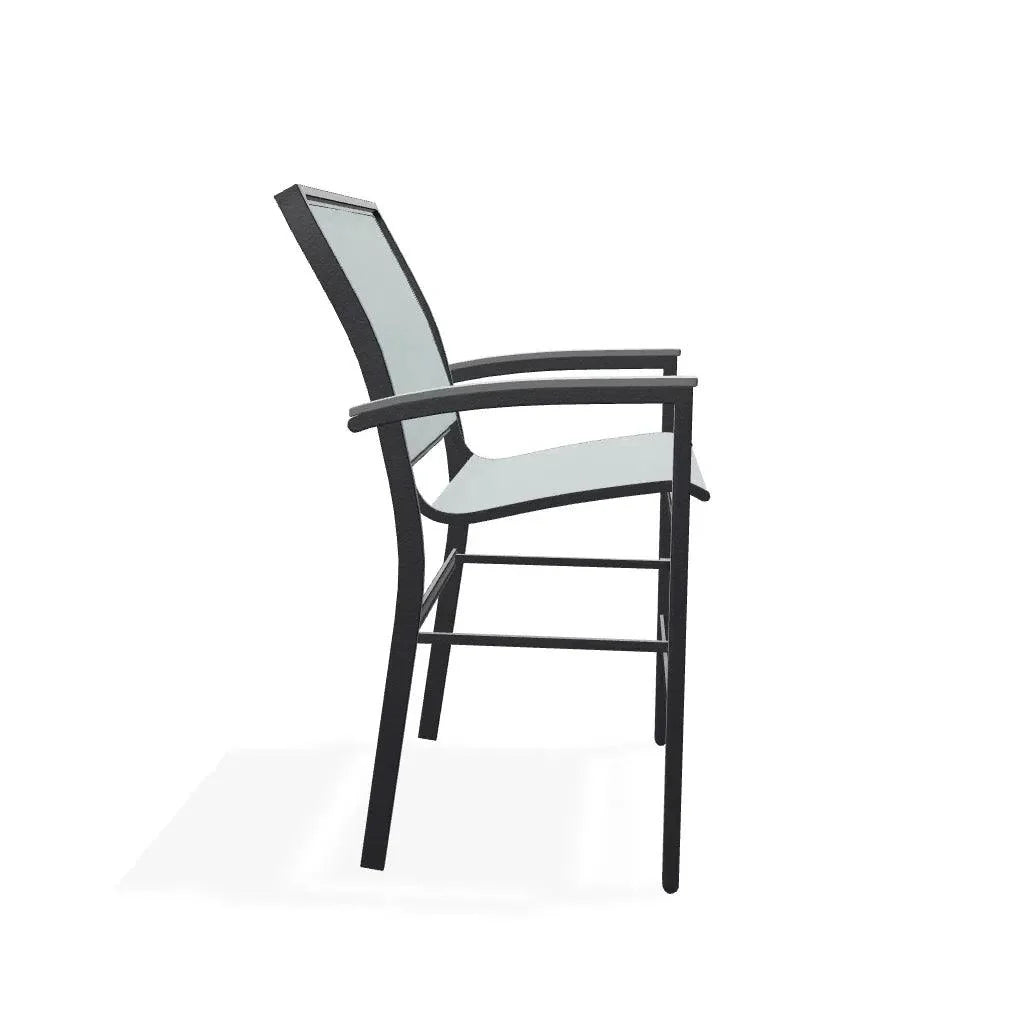 Bazza Sling Balcony Height Stacking Café Chair