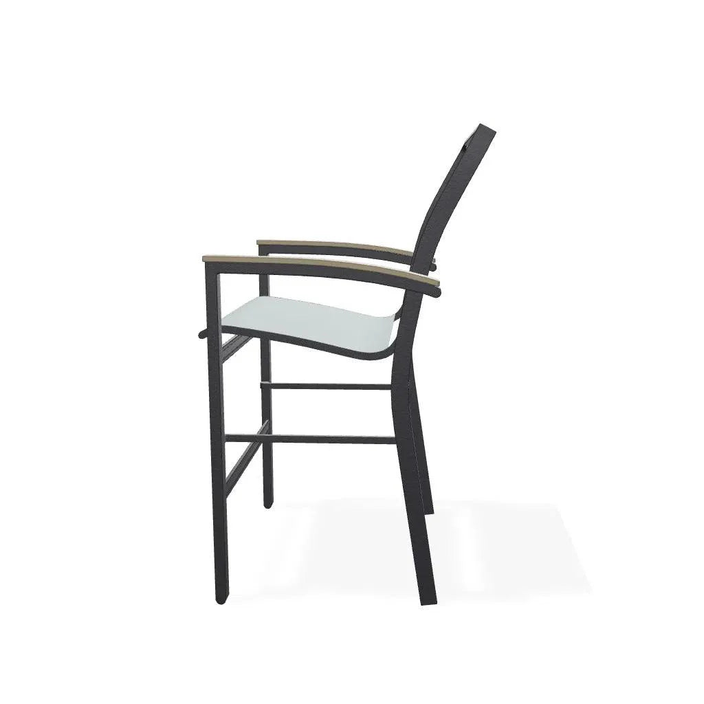 Bazza Sling Balcony Height Stacking Café Chair
