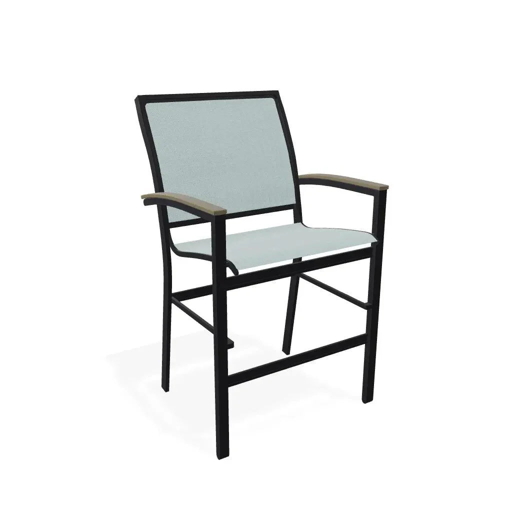 Bazza Sling Balcony Height Stacking Café Chair