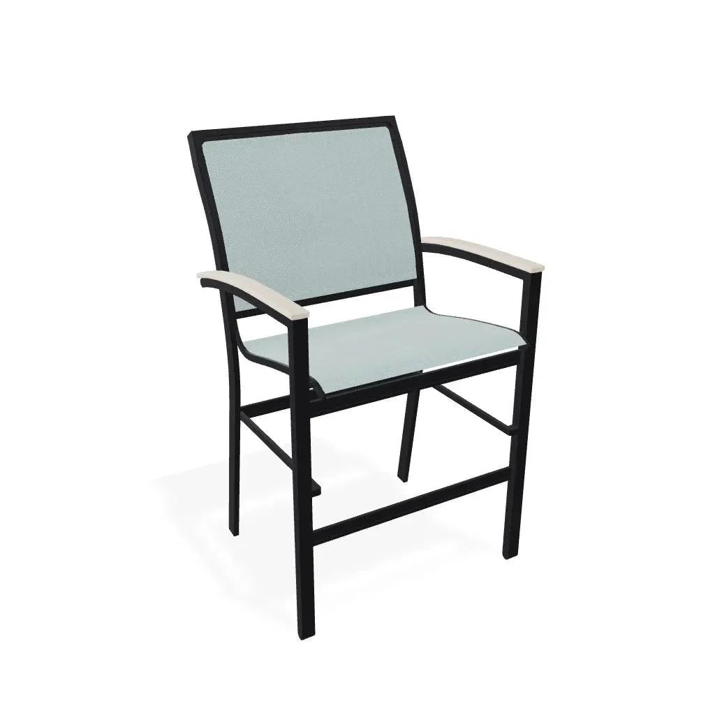 Bazza Sling Balcony Height Stacking Café Chair
