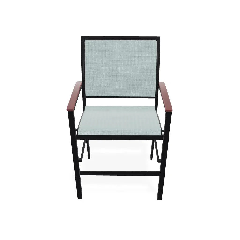 Bazza Sling Balcony Height Stacking Café Chair