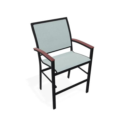 Bazza Sling Balcony Height Stacking Café Chair