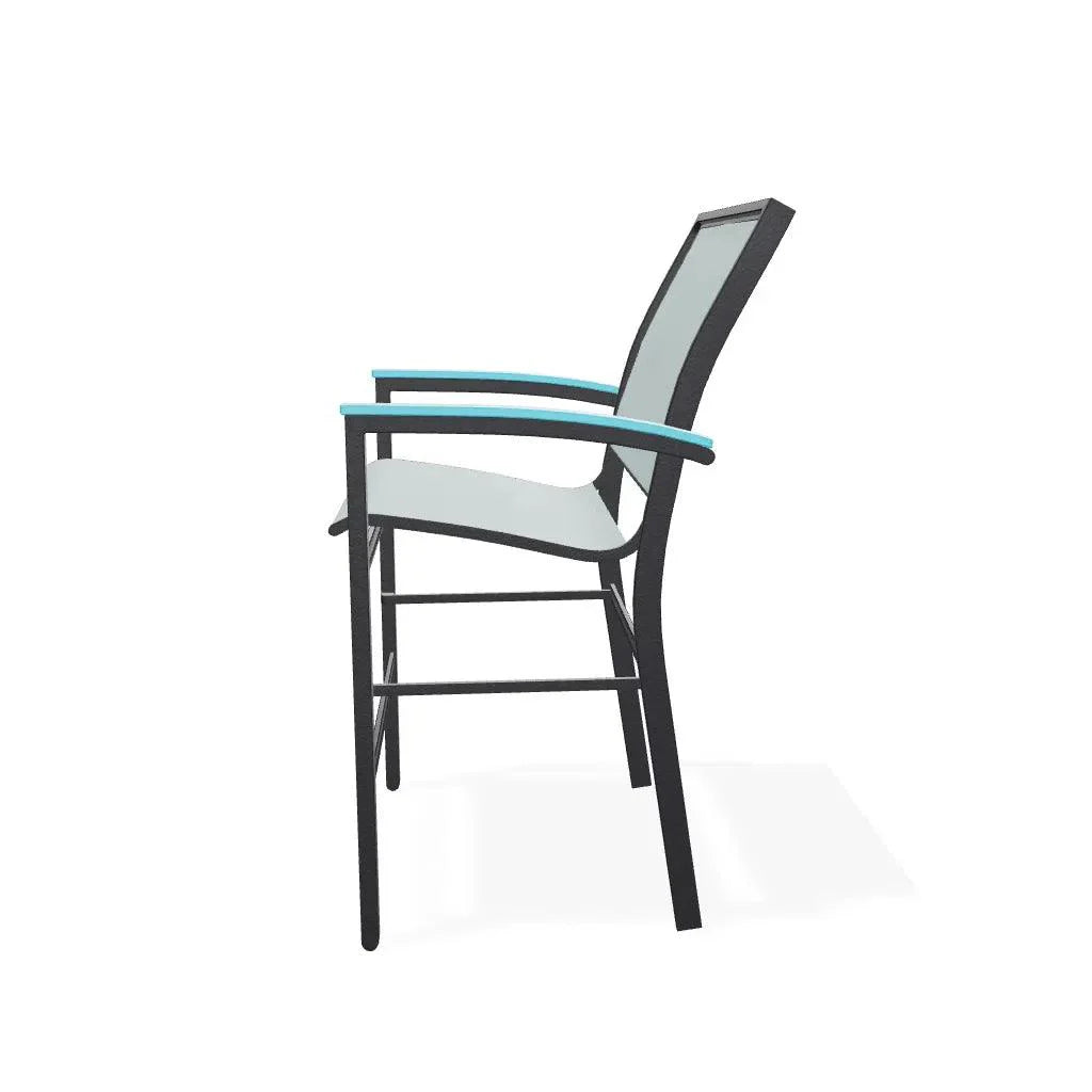 Bazza Sling Balcony Height Stacking Café Chair