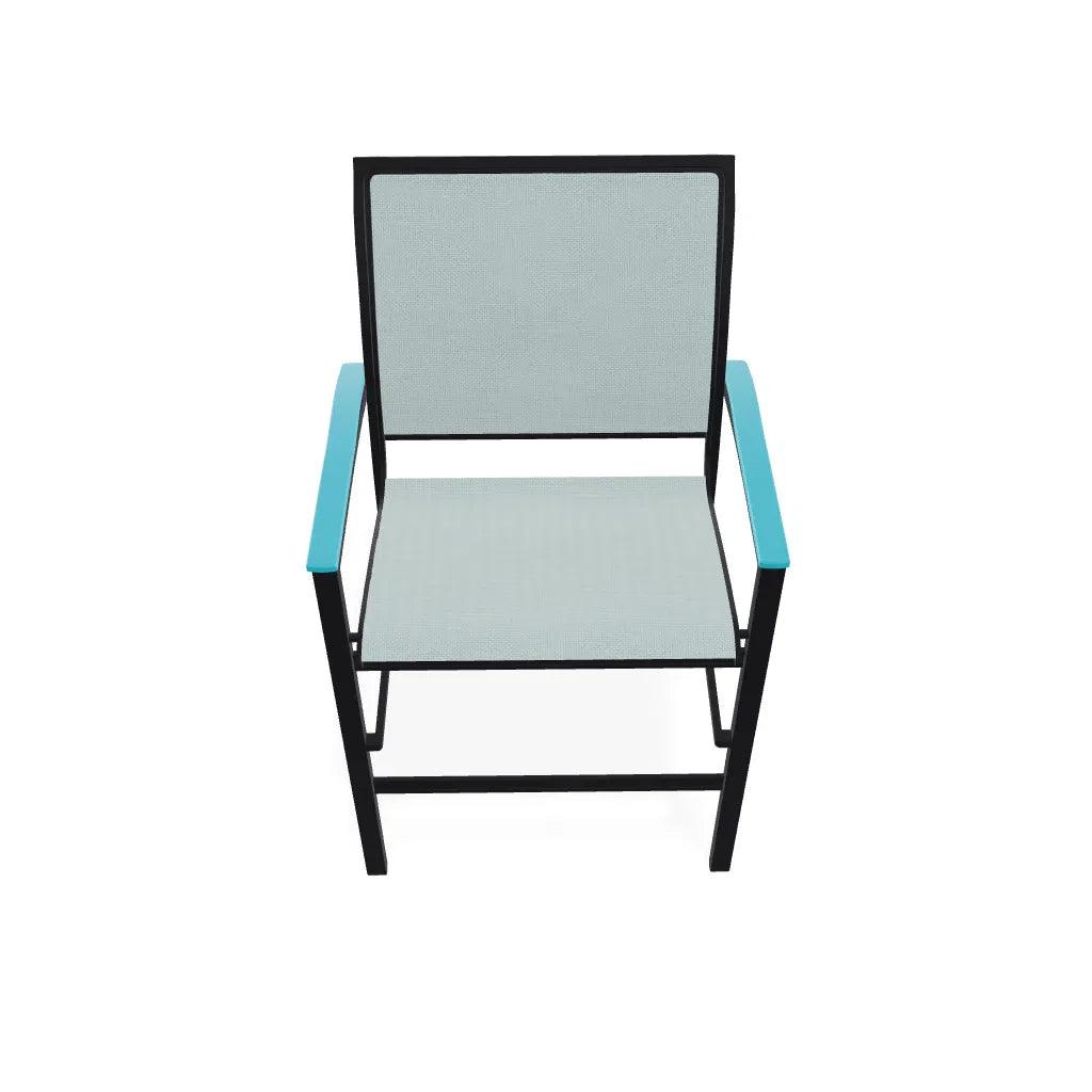 Bazza Sling Balcony Height Stacking Café Chair