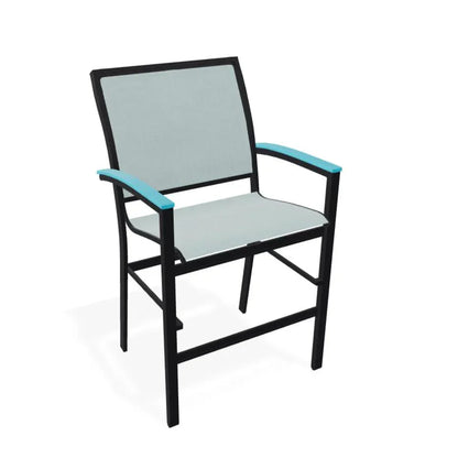 Bazza Sling Balcony Height Stacking Café Chair