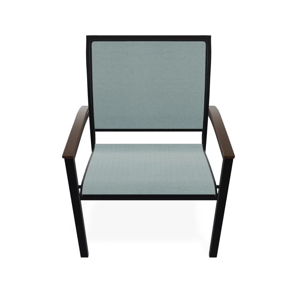 Bazza Sling Dining Height Stacking Café Chair .