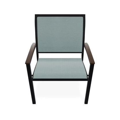 Bazza Sling Dining Height Stacking Café Chair .