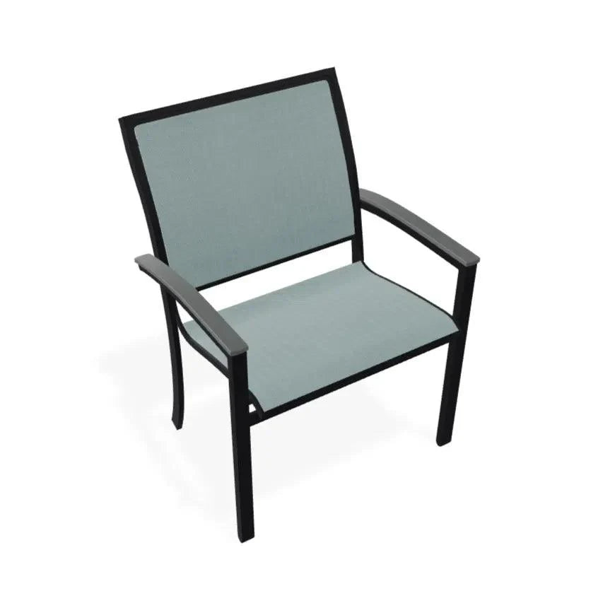 Bazza Sling Dining Height Stacking Café Chair .