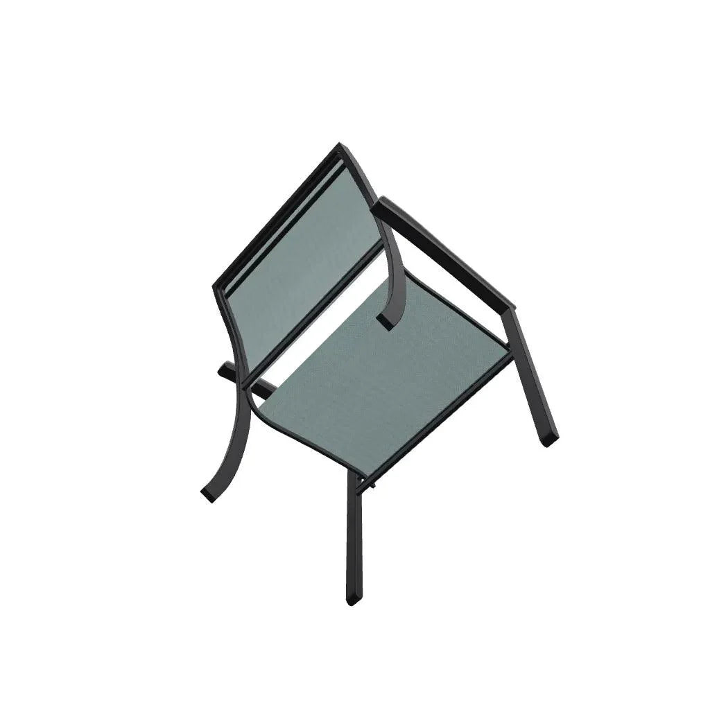 Bazza Sling Dining Height Stacking Café Chair .