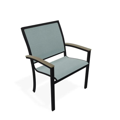 Bazza Sling Dining Height Stacking Café Chair .