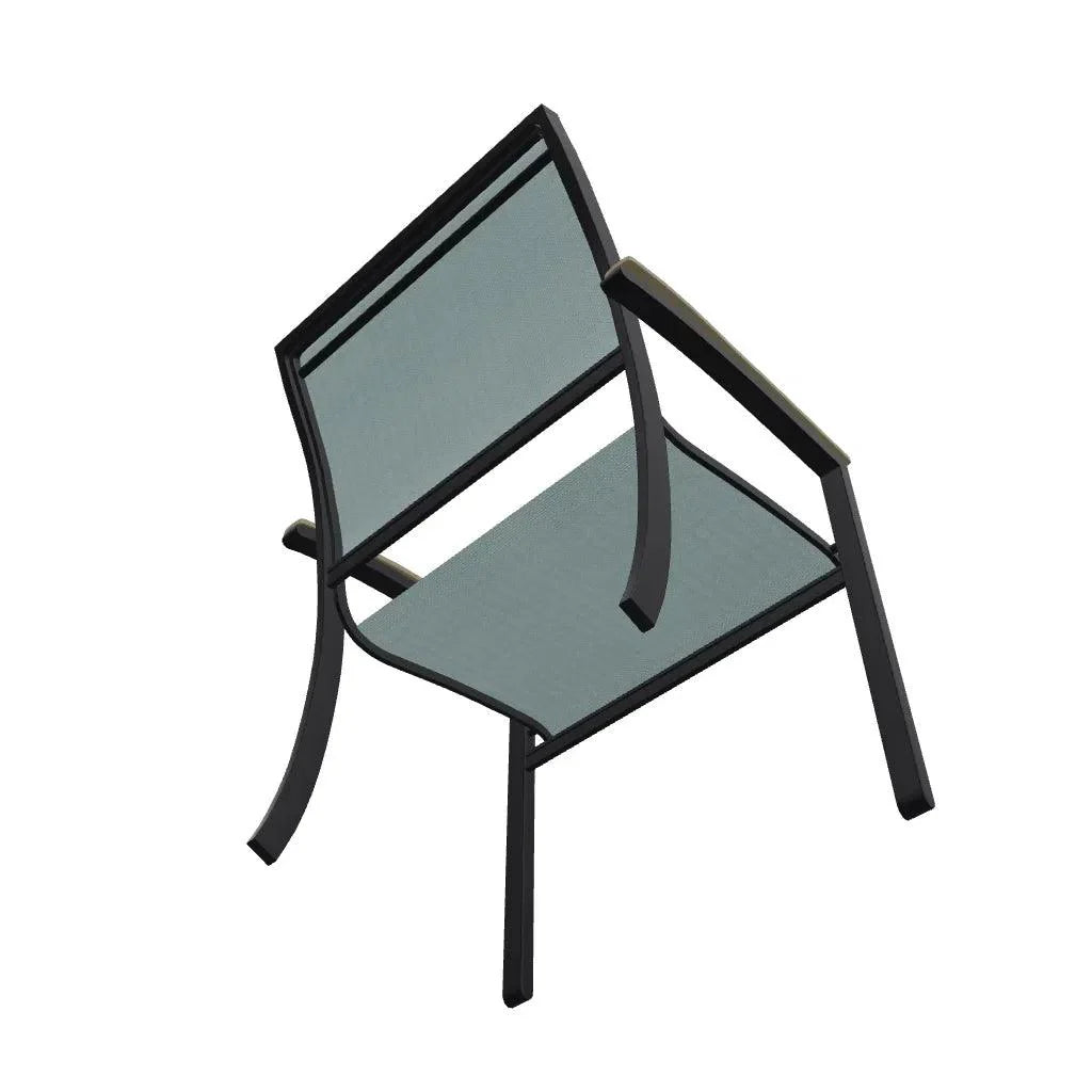 Bazza Sling Dining Height Stacking Café Chair .