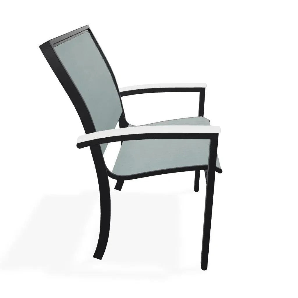 Bazza Sling Dining Height Stacking Café Chair .
