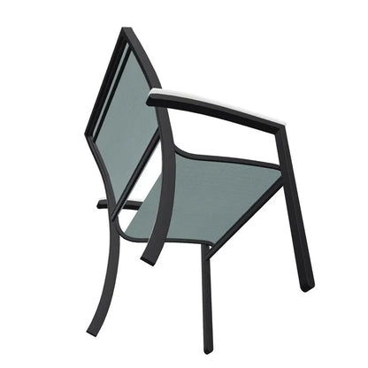 Bazza Sling Dining Height Stacking Café Chair .